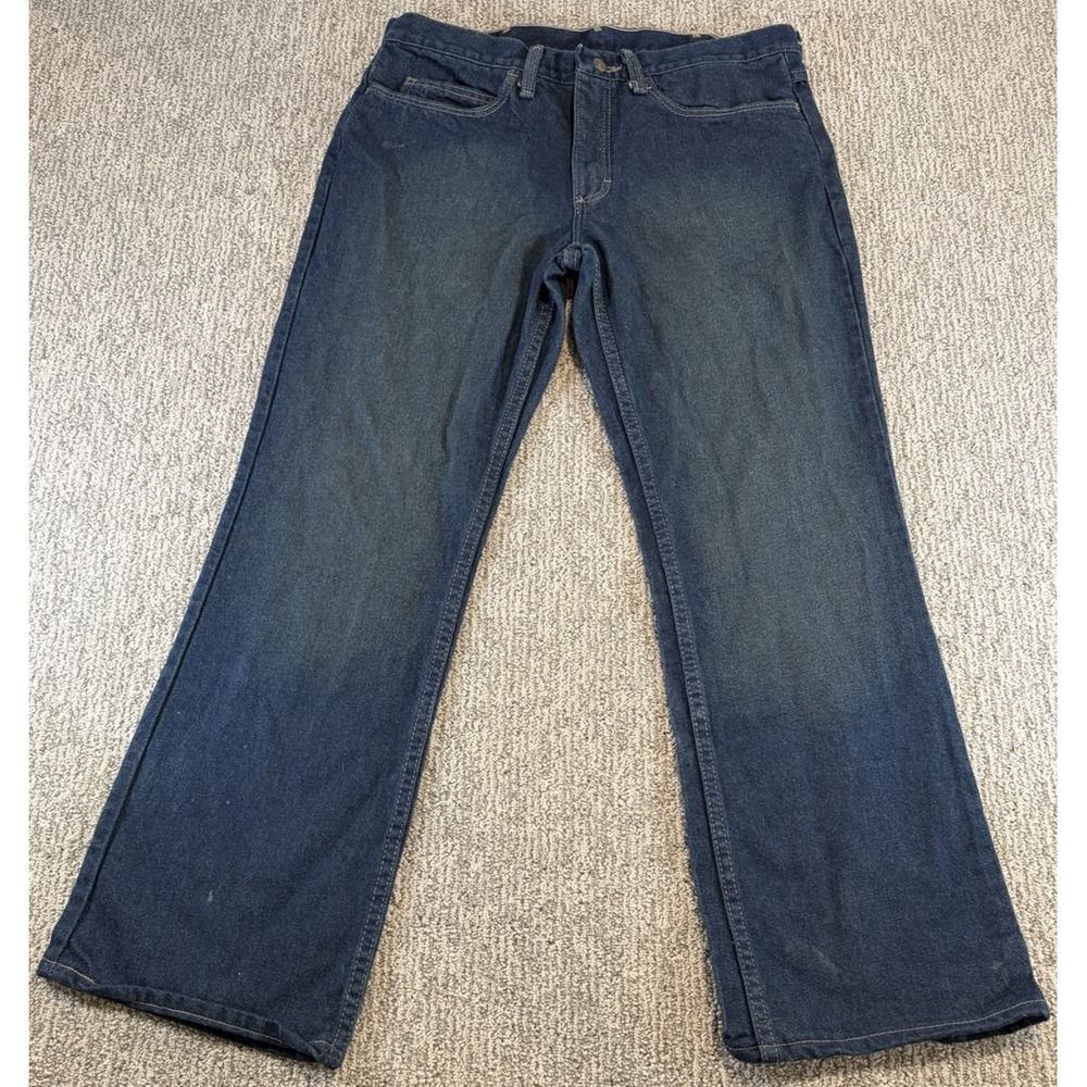Bulwark Jeans Men Flame‎ Resistant FR Stretch Dark Wash Workwear Denim 33x32